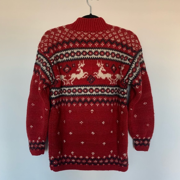 Vintage Reindeer Christmas Sweater ASO Phoebe Buffay on Friends - Picture 6 of 14